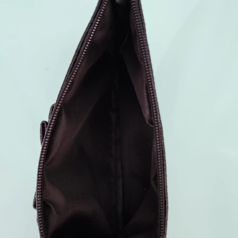 Lord & Taylor Cosmetic Pouch with Gold Accent